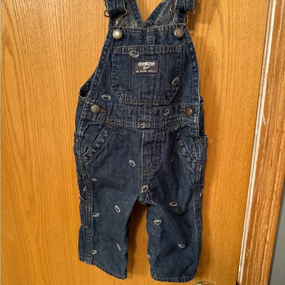 OshKosh B'gosh Dark Blue Patterned Overalls